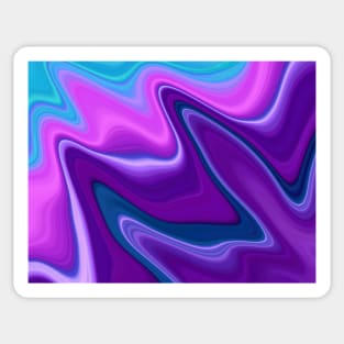 Purple abstract creative liquid flowing Sticker